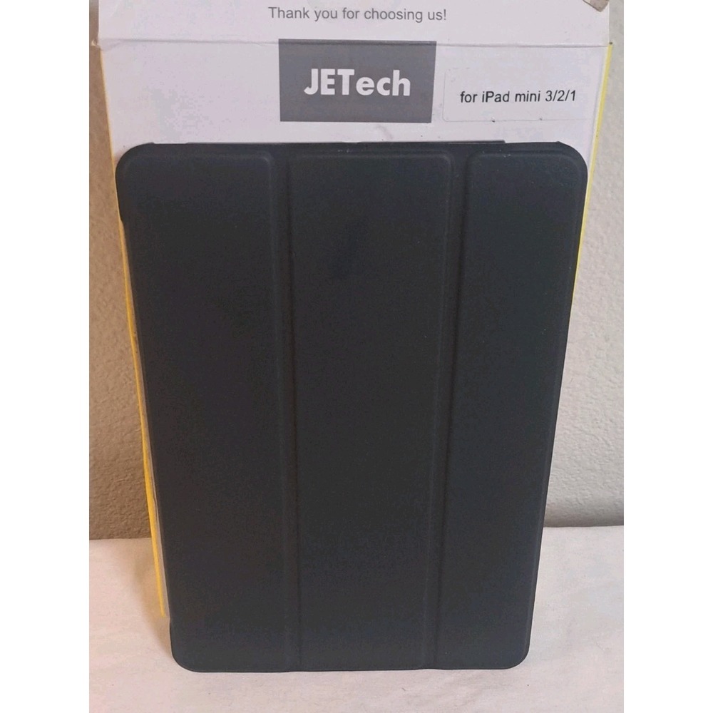 JETech iPad Mini 1/2/3 Case Smart Cover Slim Stand Auto Sleep/Wake Black
